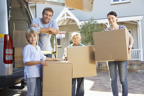 Packing and moving supplies prepared for a Swisscottage move