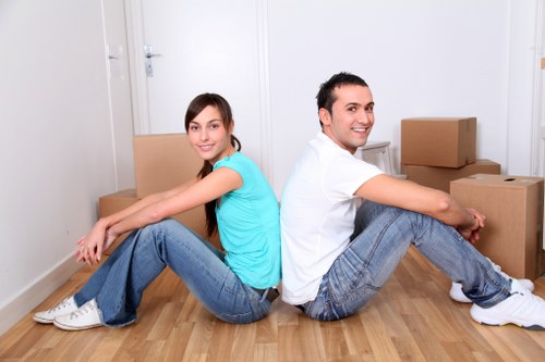 Careful loading of furniture during flat removals in Swisscottage